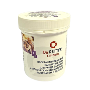 Regeneruojantis barjerinis odos priežiūros kremas Dr.Retter® Lipidium, 250 ml