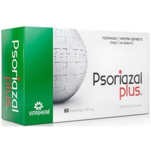 PSORIAZAL PLUS PSORIAZE + VITAMINAI ODAI + PLAUKAMS, 60 TABLEČIŲ