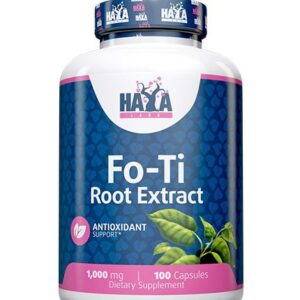 Haya Labs Fo-Ti, 100 kaps. (Daugiažiedės baltašaknės šaknies ekstraktas)