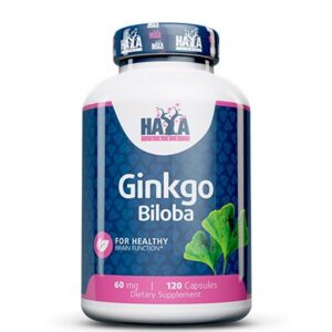 Haya Labs Ginkgo Biloba (Ginkmedžio lapų ekstraktas) 120 kaps.