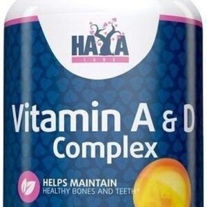 Haya Labs Vitamin A & D Complex 100 kaps. (vitamino A, D kompleksas)
