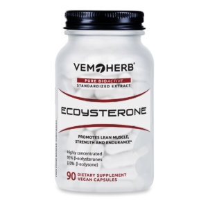 VemoHerb Ecdysterone (Paprastojo rapontiko šaknų ekstraktas) 90 kaps.