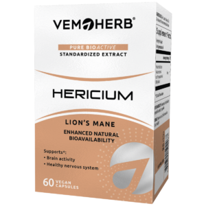 VemoHerb Hericium (Lion‘s Mane grybo ekstraktas) 60 kaps.