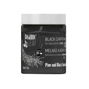 BOTANIC LEAF Juodasis Karpatų vonios muilas kūnui ir plaukams, 500 ml