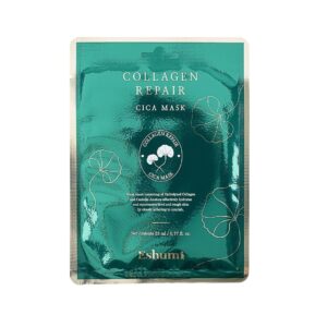 ESHUMI Collagen Repair Cica Lakštinė veido kaukė su kolagenu ir azijinėmise centelėmis, 23 ml