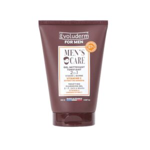EVOLUDERM vyriškas tonizuojantis prausimosi gelis su vitaminu C ir ženšenio ekstraktu, 100 ml