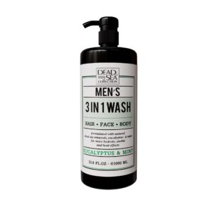 DEAD SEA COLLECTION Vyriškas dušo gelis 3in1 eukaliptai, mėtos ir Negyvosios jūros mineralai, 1 l